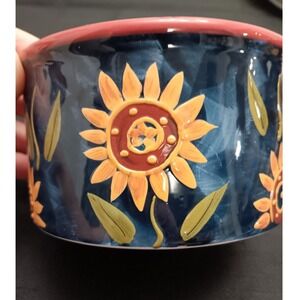 Certified International Susan Winget Sunflower Rooster Bowl Dish
